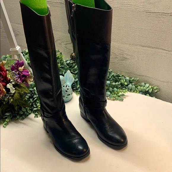 Audrey Brooke Shoes Audrey Brooke Black Brown Zip Leather Take